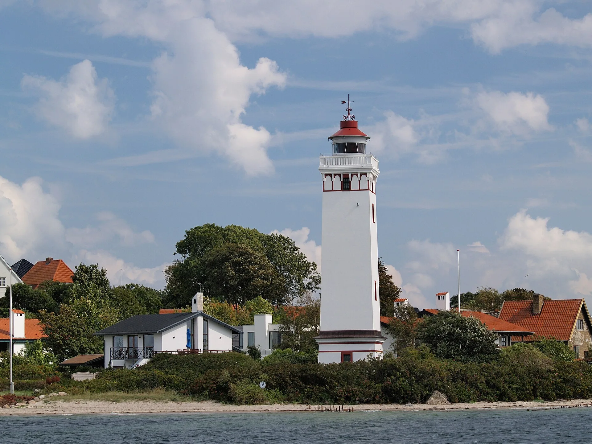 Strib - Strib Leuchtturm am nördlichen Eingang des Kleinen Belts, Dänemark